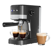 NICWIN Espresso Machine 15 Bar, Professional Espresso Maker with 70C Steam Wand, Auto Milk Frother, 1.2L Removable Water Tank, Black Matte Finish, CM-8502D