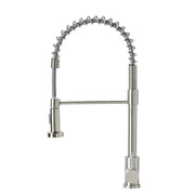 Better Homes & Gardens Elmont Single-Handle Spring Neck Pull-Down Kitchen Faucet, Satin Nickel, High Arc Spout, 1.8 GPM, BHF3008108SS002