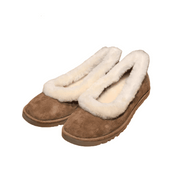 ScarletteEmmy Women's Plush-Lined Slip-On Winter Shoes, Size: 8.5, Khaki