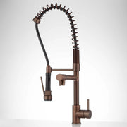 Signature Hardware SH349700ORB Levi 1.8 GPM Pre-Rinse Kitchen Faucet Includes Integrated Second Straight Spout, Oil Rubbed Bronze
