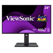 ViewSonic VG2452 24 Inch IPS FHD Computer Monitor, 100Hz Refresh Rate, USB-C with 65W Charging, HDMI, DisplayPort, Ergonomic Stand, USB Hub, Anti-Glare Screen