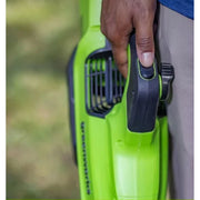 Greenworks 2429802 750 CFM 170 MPH Leaf Blower with 4.0 AH HC Battery and 6 Amp Charger