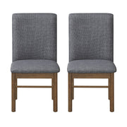 Better Homes & Gardens BH2402125171013 Reading Tall Dining Chair 2 Pack, Walnut and Gray