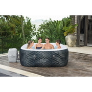 SaluSpa 60101E Monterey AirJet Outdoor Inflatable Square Hot Tub 4-6 Person with Pump