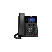 HP Poly VVX 250 IP Phone, Corded Desktop, Wall Mountable, 4-Line, PoE-Enabled, Color Display, Black, 89B58AA