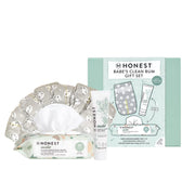 The Honest Company Babe's Clean Bum Gift Set: Basic Cleansing, Diaper Rash Cream, Unscented, 9 Pieces