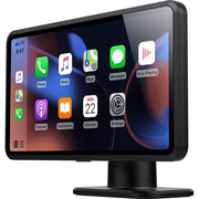 Miroir Drivvplay Portable Wireless CarPlay and Android Auto Display, 6.25-Inch IPS Touchscreen, Bluetooth 5.0, Built-In FM Transmitter and AUX, Dash Mount