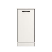 Mainstays Ardent Tilt-Out Laundry Hamper Cabinet, White, Slim Rectangle Design, Transitional Style