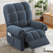 Neche GESE001 Power Recliner Chair for Adults, Blue Grey