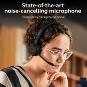 Jabra Evolve 65 TE Wireless Bluetooth Headset, Dual-Ear, Noise-Canceling Mic, 16 Hr Talk Time, Microsoft Teams Certified, Black