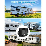 Kohree RV Door Lock, 4-in-1 Keyless Entry with Fingerprint, Bluetooth App Control, Keypad, Remote, Black, Weatherproof, KR3411-WR