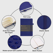 &And Per Se Lined Journal Notebook, 160 Pages, A5 5.7 x 8 inches, Royal Blue