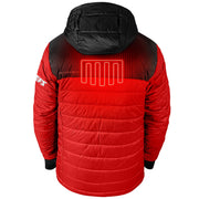 ActionHeat Men's Heated Insulated Puffer Hoodie Jacket, Red Kansas City Chiefs, 5V Battery Powered, Water-Resistant, Full-Zip, AHKC5CPJ-MRBM
