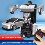 TSL 1:18 Electric RC Cyber Pickup Transforming Robot Car with LED Lights, Rechargeable Battery, 2.4GHz Remote Control