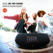 JBL Charge 6 Portable Waterproof Drop-Proof Bluetooth Speaker with AI Sound Boost, Built-In Power Bank, 28 Hours Playtime, Black and Teal