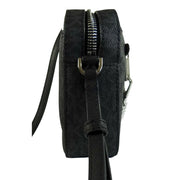 Michael Kors 35S1STTC9B Jet Set Chain Eat West Large Crossbody Black Mk Signature