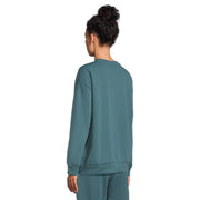 The North Face Evolution Simple Dome Oversized Crew Neck Sweatshirt, Women's, Space Blue, Cotton Blend, NF0A8FKTBQ5