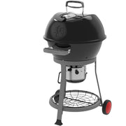 Coleman CO-600CG Cookout Kettle Charcoal Grill with 380-Sq Wheels, and Wire Shelf Black