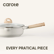 Carote 21-Piece Non-Stick Cookware Set, Induction Compatible, Beige
