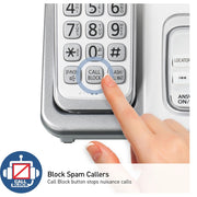 Panasonic KX-TG3812W Cordless Home Phone System, 2 Handsets, Call Blocking, Digital Answering Machine