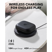 Soundcore AeroFit 2 Open-Ear Headphones by Anker, Real-Time Translation, 4 Adjustable Ear Hooks, Hi-Res Audio with Deep Bass, 42H Playtime, IP55 Waterproof, AI Clear Calls, Wireless Charging