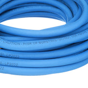 HART Tools Lay Flat Pneumatic Air Hose, 50 ft, 1/4 in, Kink Resistant, 360 Swivel Fittings, 300 PSI, Black