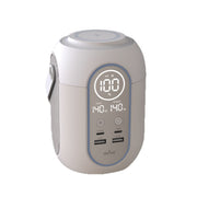 Aviva Portable Power Station, 140W USB-C PD, 20W USB-C Ports, Dual USB-A Ports, Magnetic Wireless Charging Pad, Pearl White, S200
