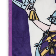 Jay Franco Kpop Demon Hunters Throw Blanket, Super Soft Plush Polyester, Purple and Pink, 46x60 Inches