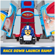 Spin Master Paw Patrol Air Rescue Pup Squad Adventure Bay Airport Playset with Chase Vehicle, Humdinger Figure, and Vehicle Launcher, Multicolor, 6071475