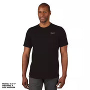 Milwaukee 603B-S Men's Small Black Cotton/Polyester Short-Sleeve Hybrid Work T-Shirt