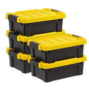 IRIS 540013 3gal 5pk Heavy Duty Plastic Utility Storage Bin For Garage and Basement