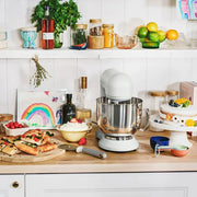 Made by Gather 19116 Beautiful 5.3QT Capacity Lightweight & Powerful Tilt-Head Stand Mixer, White Icing by Drew Barrymore