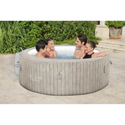 SaluSpa P09144 Santa Monica Smart Air Jet Inflatable Circle Hot Tub with App-Control 2-4 Person with Pump