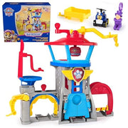 Spin Master Paw Patrol Air Rescue Pup Squad Adventure Bay Airport Playset with Chase Vehicle, Humdinger Figure, and Vehicle Launcher, Multicolor, 6071475