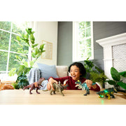 Mattel Jurassic World Wild Roar Triceratops Dinosaur Action Figure Toy, Roaring Sounds, Attack Motion, Amber Lights, Movable Joints, 12.2 in, JKL81