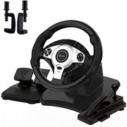 NBCP Racing Steering Wheel with Pedals, 270/900 Vibration Shifter for Xbox/PS4/PS3/Switch/PC, R900-900 degree racing wheel
