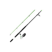 Zebco 21-41607 Bite Alert Spinning Reel and Fishing Rod Combo 7-ft 2-Piece Fiberglass Rod with Built-in Hook Keeper