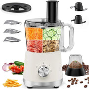 Sweet Food Processor and Vegetable Chopper, 600W Motor, 10.5 Cup BPA-Free Bowl, 5 Blades, 3 Modes, White, 12558686