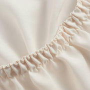 Hotel Style HS8428029490-06 4-Piece Tan Lyocell & Linen Blend Percale Bed Sheet Set, Full