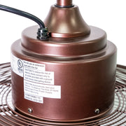 Better Homes & Gardens SFZ-500 18 inch Outdoor Gazebo Fan with Hanging Hook Bronze