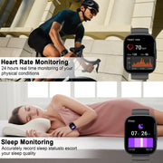 Xinwld Smart Watch T80, 1.95-Inch Ultra HD Touchscreen, Bluetooth 5.3 Calling, 110+ Sport Modes, Heart Rate and Sleep Monitor, IP68 Waterproof, Fitness Tracker for Men and Women