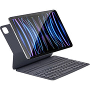 INI 1039 Tablet Keyboard Case for iPad Pro 12.9 inch 3rd to 6th Generation and iPad Air 13 inch M3 M2 2025 2024, Ultra Slim Magnetic Bluetooth Smart Keyboard Folio, Gray