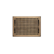 Signature Hardware SH551193AB Brass Wall Pre-Drilled Register w/Damper - 8