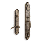 Signature Hardware EHRMNTB.15.300.10.R-ABS-NB Roman Entrance Door Set-Lever Handle-No Backset -Right Hand -Antique Brass