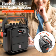 JYX JYX-66BT Bluetooth Karaoke Machine with 2 Wireless Microphones for Adults