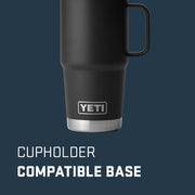 Yeti Rambler 20 oz Travel Mug, Stainless Steel, Vacuum Insulated, Leak-Resistant Stronghold Lid, Black, 21071502280
