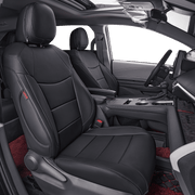 Coverdream Sienna Car Seat Covers Custom Fit Waterproof Leatherette Full Set Black 8-Passenger 2nd Row Bench with Removable Middle Seat 2021-2026 LE XLE