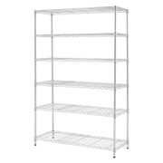 Hyper Tough A35C-10 Chrome Wire Shelf 6-Tier 72