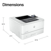 HP LaserJet Pro 4001n Black-and-White Laser Printer, 42 ppm, USB and Ethernet Connectivity, Advanced Security, White