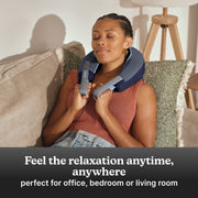 Homedics Neck Massager with Comfort Foam, Vibration Massage and Soothing Heat, Gray, Corded Electric